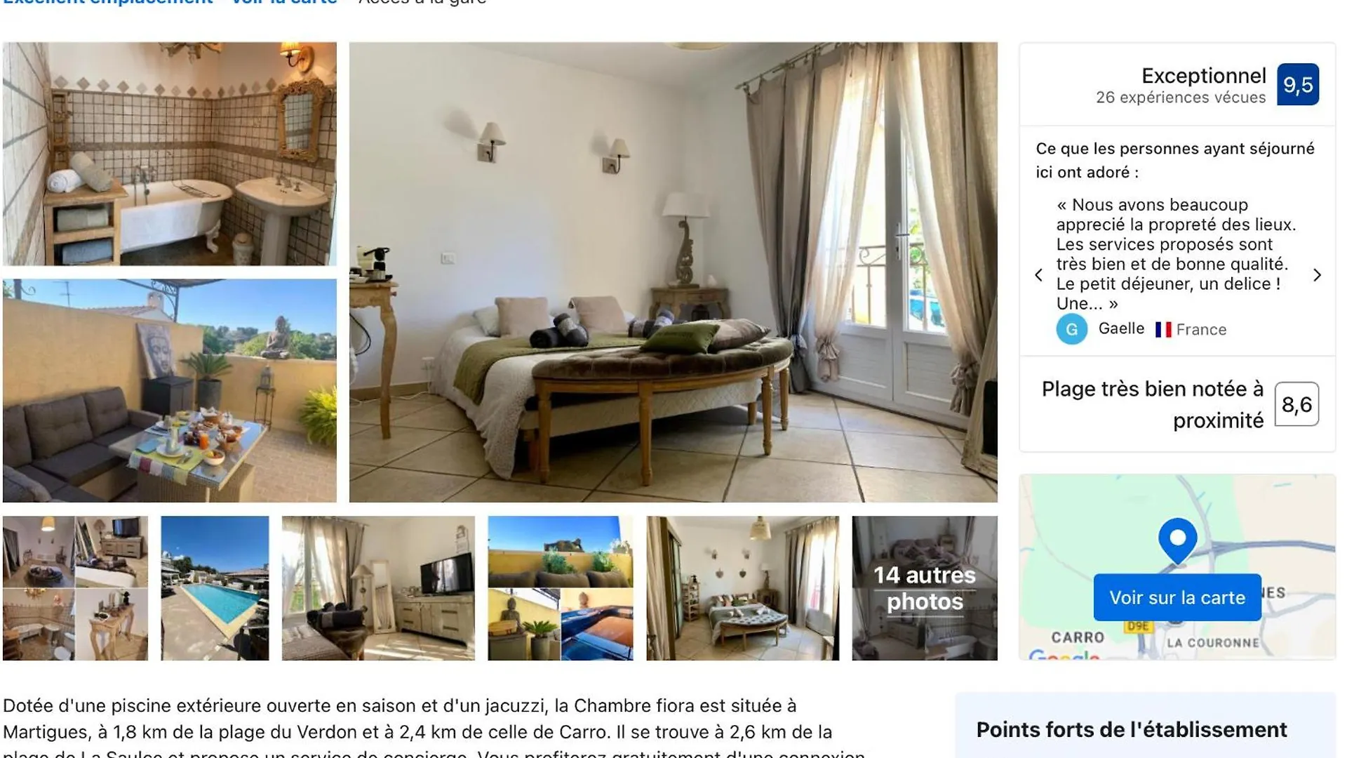 Villa Fiora Chambre Martigues